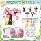25 Set Spring Craft Kit Flower Bird Butterfly Make Your Tree Art Craft Ornaments for Toddler Spring Sunday School Classroom Home Preschool Party Activities Favor Decor Supplies